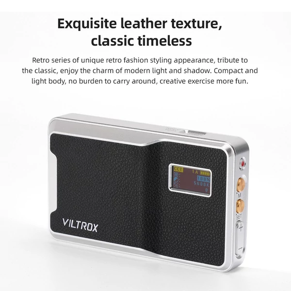 VILTROX Retro 08X 8W RGB fényképező lámpa, teljes színű LED lámpa zsebes vloglámpa