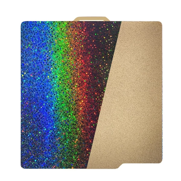 PEI+PEY építőlemezlap 257x257mm rugós acéllemez kétoldalas textúrázott csillagos ég mintával