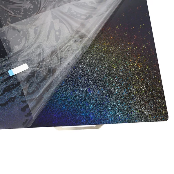 PEI+PEY építőlemezlap 257x257mm rugós acéllemez kétoldalas textúrázott csillagos ég mintával