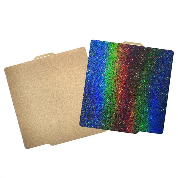 PEI+PEY építőlemezlap 257x257mm rugós acéllemez kétoldalas textúrázott csillagos ég mintával