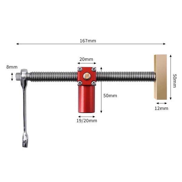 Famegmunkáló asztali satu, gyorsszorító, asztali satu munkapad - 20mm