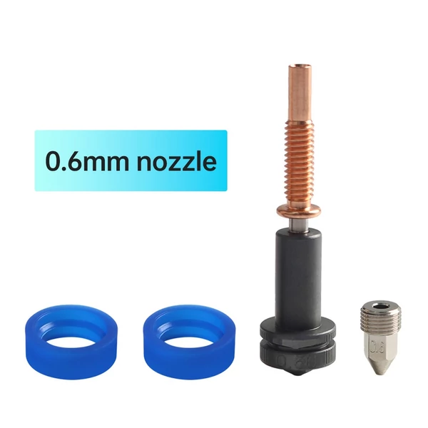 Továbbfejlesztett, nagy átfolyású 0,4 mm-es trimmetál fúvókák 2 db szilikon hüvellyel - Típus 2