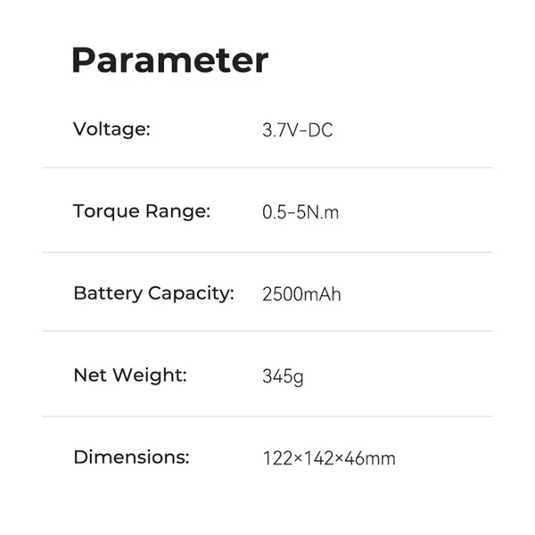 Creality vezeték nélküli elektromos csavarhúzó 32 db CRV acél csavarfejjel integrálva