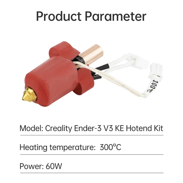 Creality Ender-3 V3 KE kerámia fűtőblokk készlet PLA/ABS/PETG/TPU-hoz