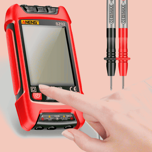 ANENG SZ02 Intelligens digitális multiméter, automatikus hatótávolság 9999 NCV - Piros
