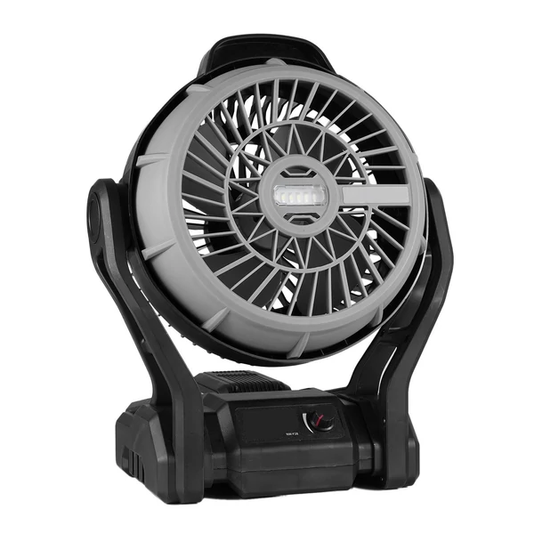 Kemping LED ventilátor könnyű 4000 mAh újratölthető akkumulátorral - 2 db akkumulátorral