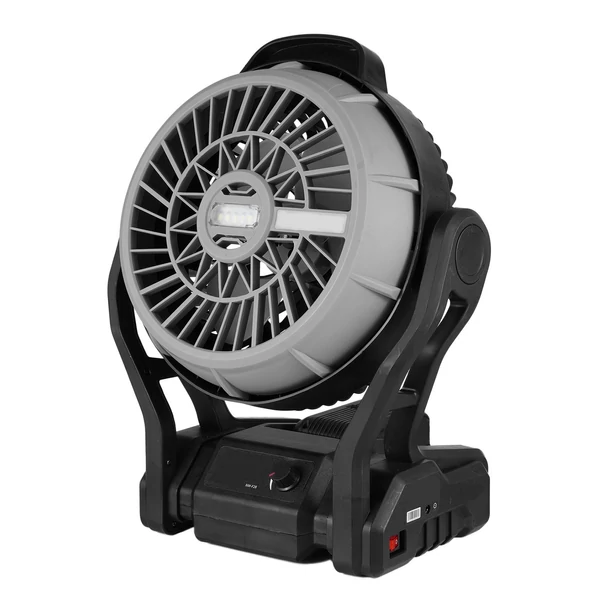 Kemping LED ventilátor könnyű 4000 mAh újratölthető akkumulátorral - 2 db akkumulátorral
