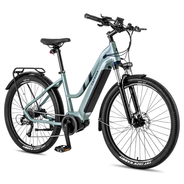 FAFREES FM8 elektromos kerékpár, 27,5 hüvelykes léggumik, 250 W-os középhajtású motor - Zöld