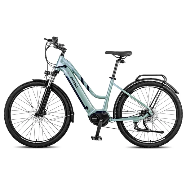 FAFREES FM8 elektromos kerékpár, 27,5 hüvelykes léggumik, 250 W-os középhajtású motor - Zöld