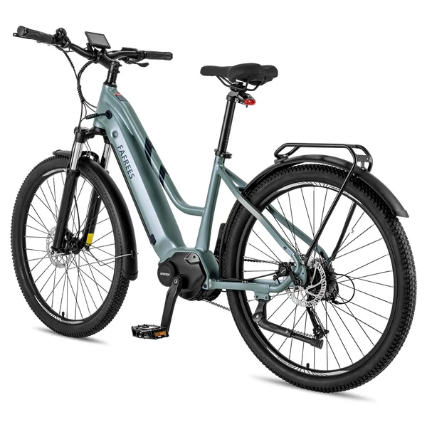 FAFREES FM8 elektromos kerékpár, 27,5 hüvelykes léggumik, 250 W-os középhajtású motor - Zöld