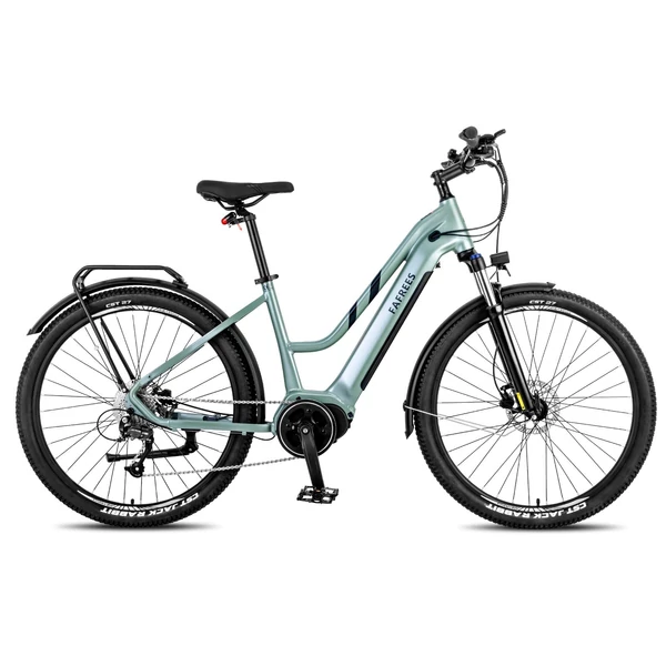 FAFREES FM8 elektromos kerékpár, 27,5 hüvelykes léggumik, 250 W-os középhajtású motor - Zöld