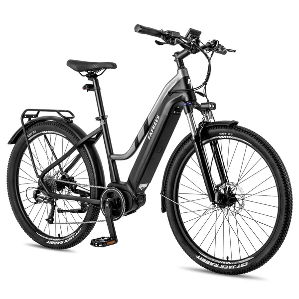FAFREES FM8 elektromos kerékpár, 27,5 hüvelykes léggumik, 250 W-os középhajtású motor - Fekete