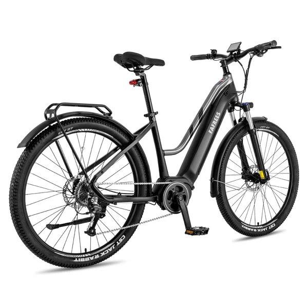 FAFREES FM8 elektromos kerékpár, 27,5 hüvelykes léggumik, 250 W-os középhajtású motor - Fekete