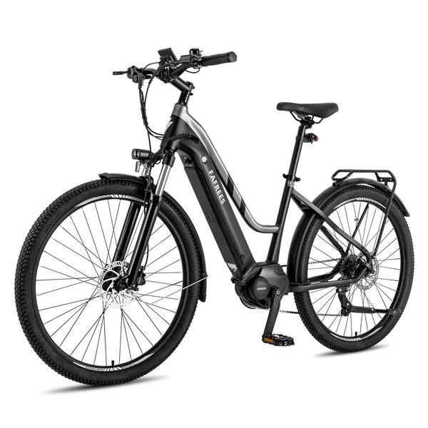 FAFREES FM8 elektromos kerékpár, 27,5 hüvelykes léggumik, 250 W-os középhajtású motor - Fekete