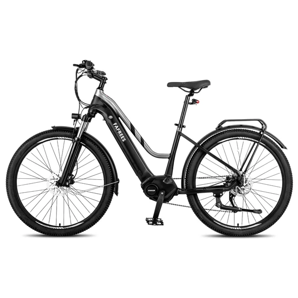 FAFREES FM8 elektromos kerékpár, 27,5 hüvelykes léggumik, 250 W-os középhajtású motor - Fekete