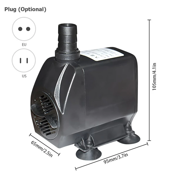 Állítható mini búvárvízszivattyú áramlási sebesség 2500 l/h