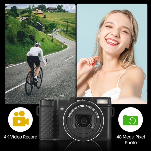 Andoer CD-R5 4K digitális fényképezőgép, digitális videokamera
