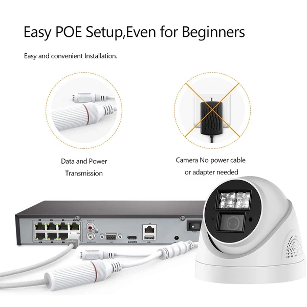 4 MP POE IP kamera biztonsági kamera