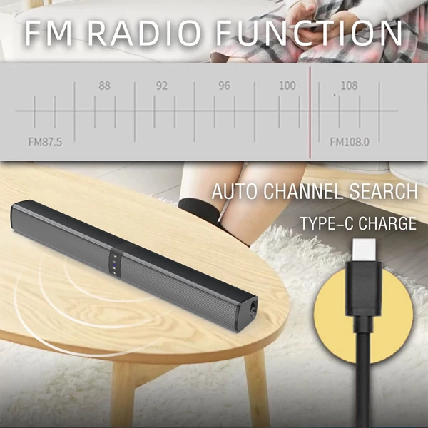 BS-36 levehető hosszú hangszóró, otthoni, kültéri TV számítógép visszhangfal, BT audio