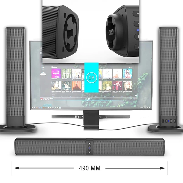 BS-36 levehető hosszú hangszóró, otthoni, kültéri TV számítógép visszhangfal, BT audio