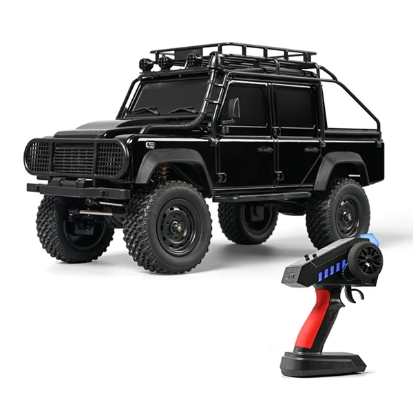 1/18 2,4 GHz-es 4WD távirányítós autó - Fekete, 2 akkumulátor