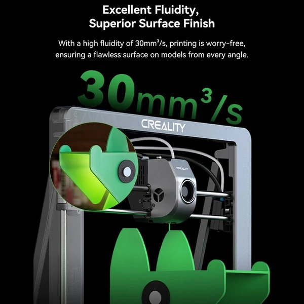 Creality Ender gyors PLA filament, 1,75 mm-es, nagy folyékonyságú, nagy sebességű 3D nyomtatási anyag (1 tekercs) - Fekete