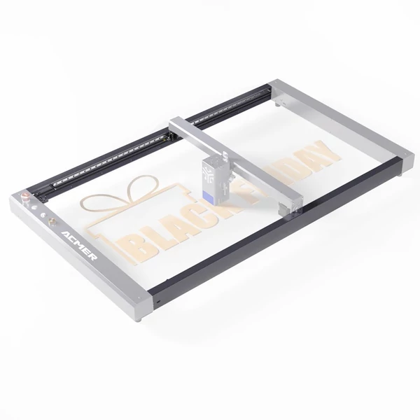 ACMER P2 bővítőkészlet, lézergravírozógép gravírozási terület Y-tengely hosszabbítás 420x800mm-re