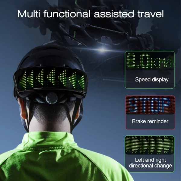 LED-es teljes színű sisak-kijelző, LED-es világító motorkerékpár-sisak-kijelző