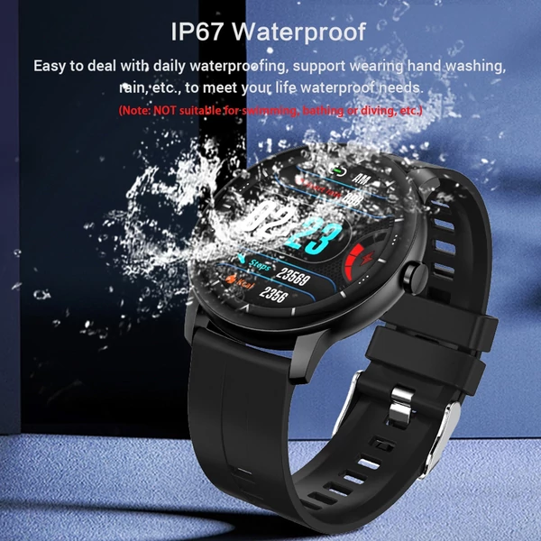 Z2 intelligens sportóra, 1,3 hüvelykes LCD teljes érintőképernyővel - Fekete