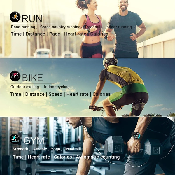 Z2 intelligens sportóra, 1,3 hüvelykes LCD teljes érintőképernyővel - Fekete