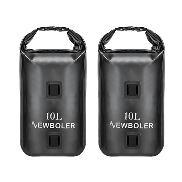 NEWBOLER 10L kerékpárvillatáska, vízálló száraztáska tekercsnyitással - 2 db