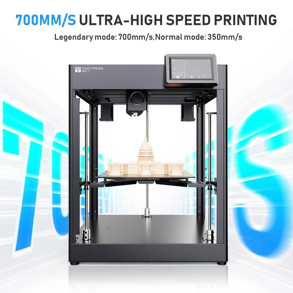 Two Trees SK1 3D nyomtató, 700 mm/s sebességű nyomtatás, kompatibilis a Klipper Firmware Wifi távirányítóval, Z-Tilt automatikus szintezés