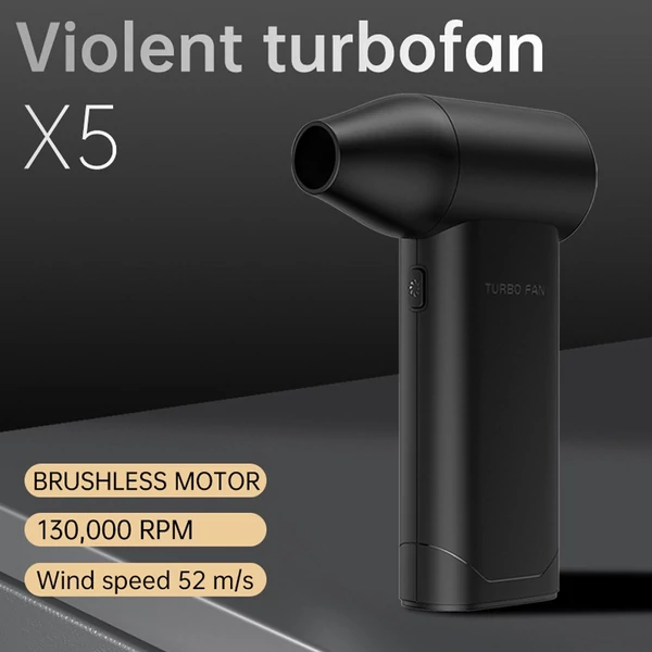 Kézi X5 Jet ventilátor, 130 000 ford./perc 52m/s szélsebességű kefe nélküli motor - Fehér