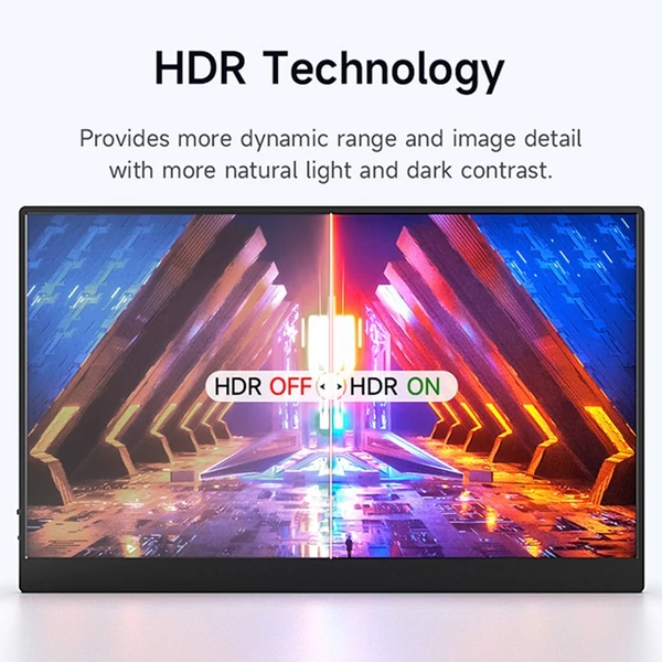 15 hüvelykes hordozható monitor, FHD1080P IPS játék kijelző