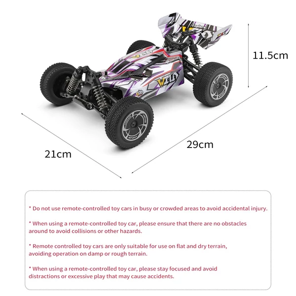 Wltoys XKS 144016 1/14 2.4GHz távirányítós autó - 1 akkumulátor