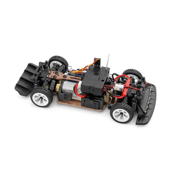 WLtoys 284131 1/28 rövid teherautó, 2,4 GHz-es RC versenyautó - 2 akkumulátor