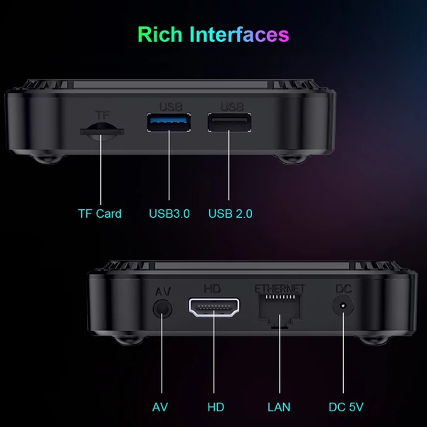 HK1 RBOX K8 Android 13.0 Smart TV Box, RK3528 UHD 4K médialejátszó - 32GB