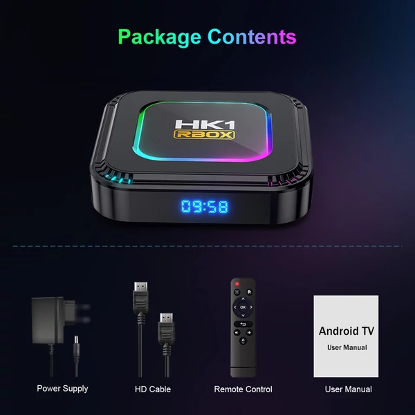 HK1 RBOX K8 Android 13.0 Smart TV Box, RK3528 UHD 4K médialejátszó - 64GB