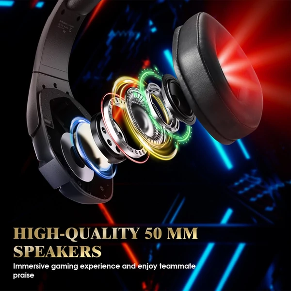 KOTION EACH G3000 3,5 mm, játékhoz fülre helyezhető fejhallgató mikrofonnal, RGB LED lámpa, zajszűrés