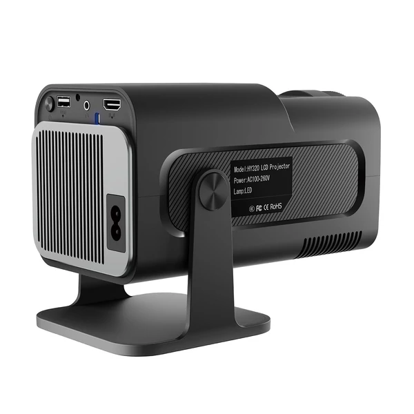 Hordozható intelligens 1080P LCD BT projektor telefonhoz - Fekete
