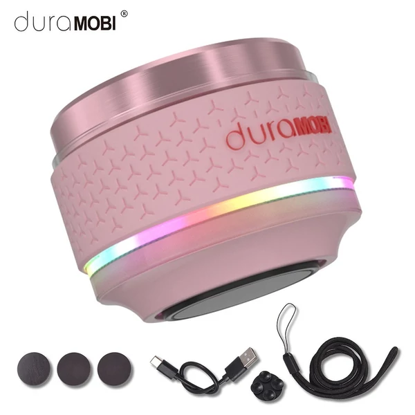 duraMOBI Pro Bone Conduction True vezeték nélküli hangszóró - Intelligens BT sztereó hanggal és LED világítással - Pink, 1db