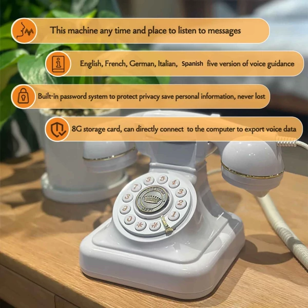 Hangüzenet-könyv, Hangfelvétel, Vintage telefonrögzítő - Fekete