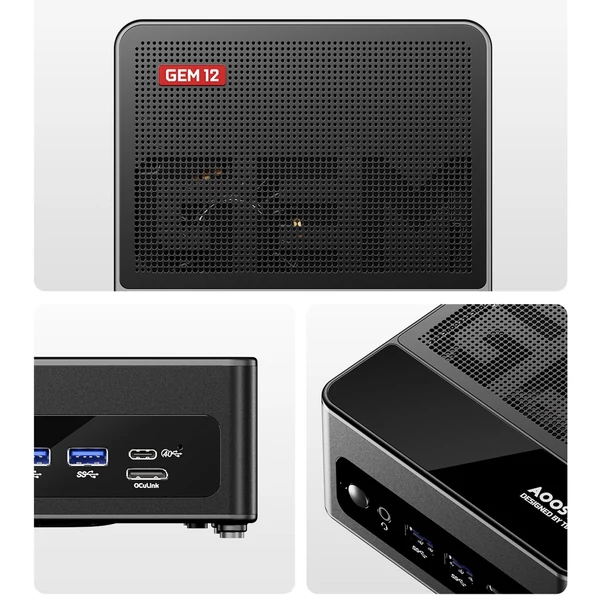 AOOSTAR Mini asztali PC Windows 11PRO, Mini AMD Ryzen™ 9 6900HX - 32G DRR5, 1T SSD