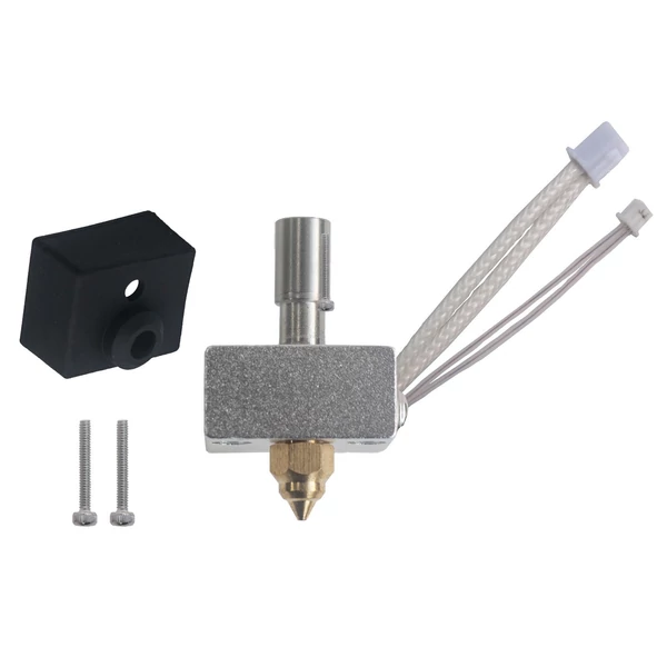 Továbbfejlesztett Hotend extruder fűtőblokk készlet 1,75 mm-es szálakhoz - sárgaréz fúvókával