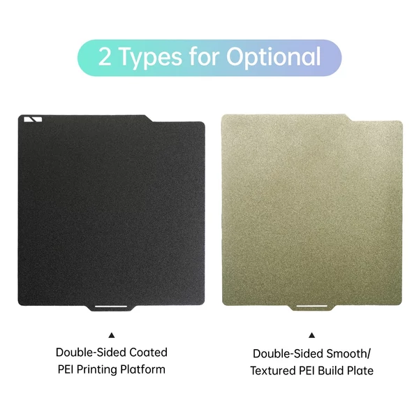 PEI építőlemez lap 257x257 mm rugós acéllemez kétoldalas - bevonatos PEI nyomtatóplatform