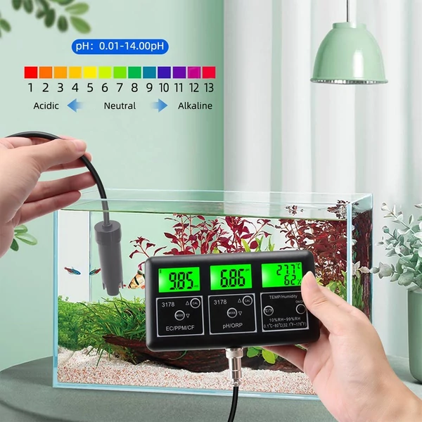 7 az 1-ben pH-mérő víz digitális vízminőség-mérőhöz