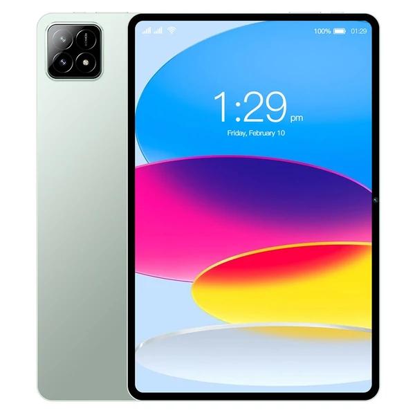 10,1 hüvelykes 1960*1080 nagy tisztaságú táblagép, kettős kamera Android 13, MT6797, 6 GB+128 GB - Zöld