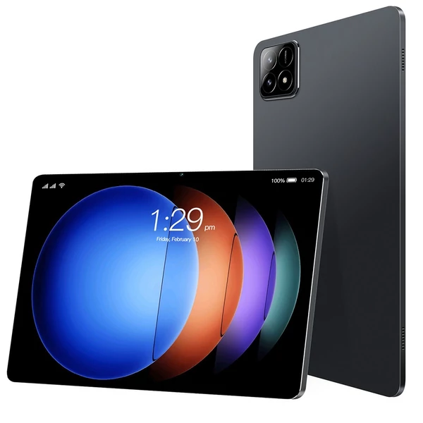 10,1 hüvelykes 1960*1080 nagy tisztaságú táblagép, kettős kamera Android 13, MT6797, 6 GB+128 GB - Fekete