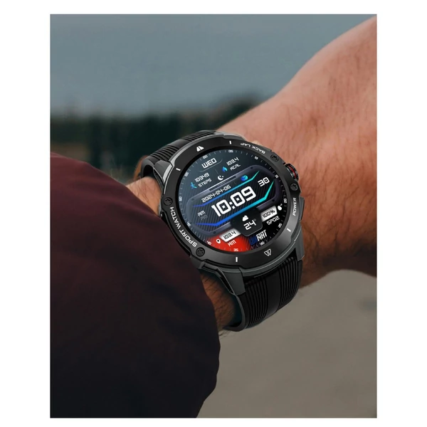LOKMAT APPLLP: 4G intelligens óra 1,43 hüvelykes AMOLED képernyővel, 2 megapixeles kamerával és GPS-szel, fitneszkövetővel - Zöld