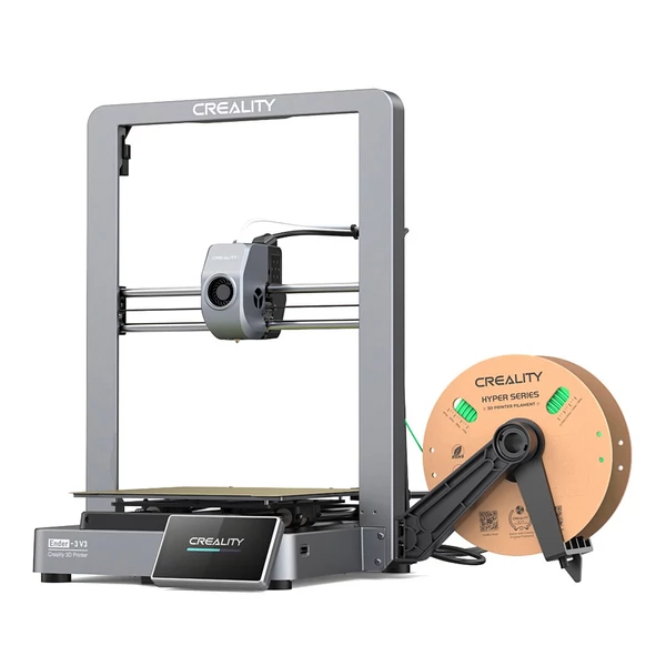 Creality Ender-3 V3 3D nyomtató, automatikus szintező, 600 mm/s nyomtatási sebesség, 220 x 220 x 250 mm építési térfogat kettős fokozatú közvetlen extruder PEI nyomtatóplatformmal
